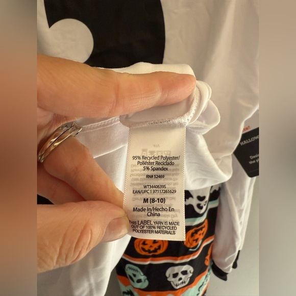 Celebrate Halloween Ghost Matching Pajama Set Womens SZ M New Long Sleeve Jogger - Picture 5 of 9